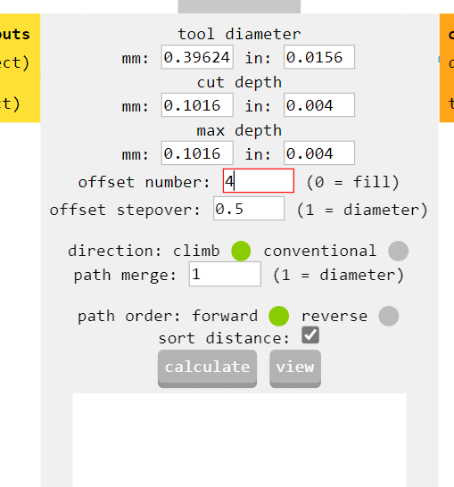 path to acess parameters